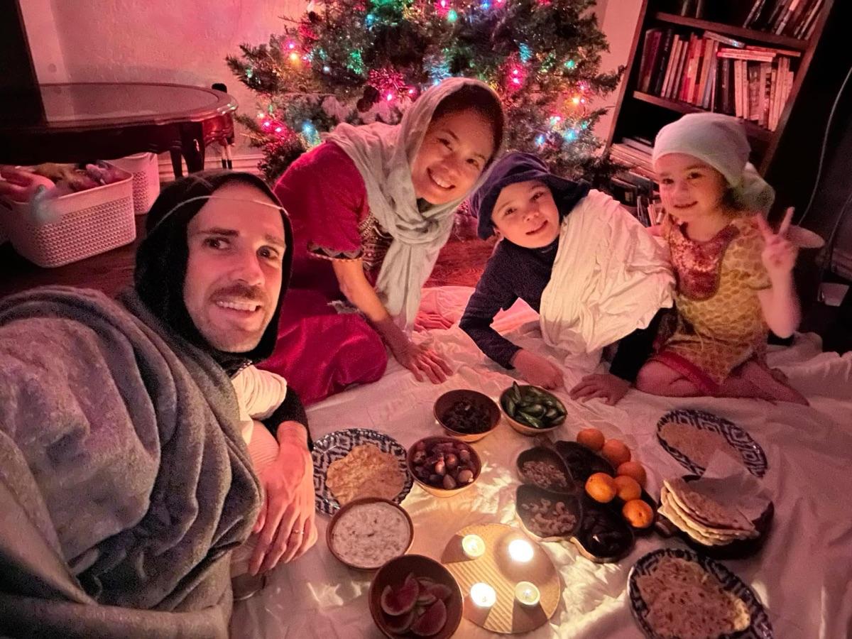 Our Sheppards dinner on Christmas Eve.